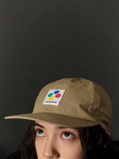 6 PANEL CAP BEIGE